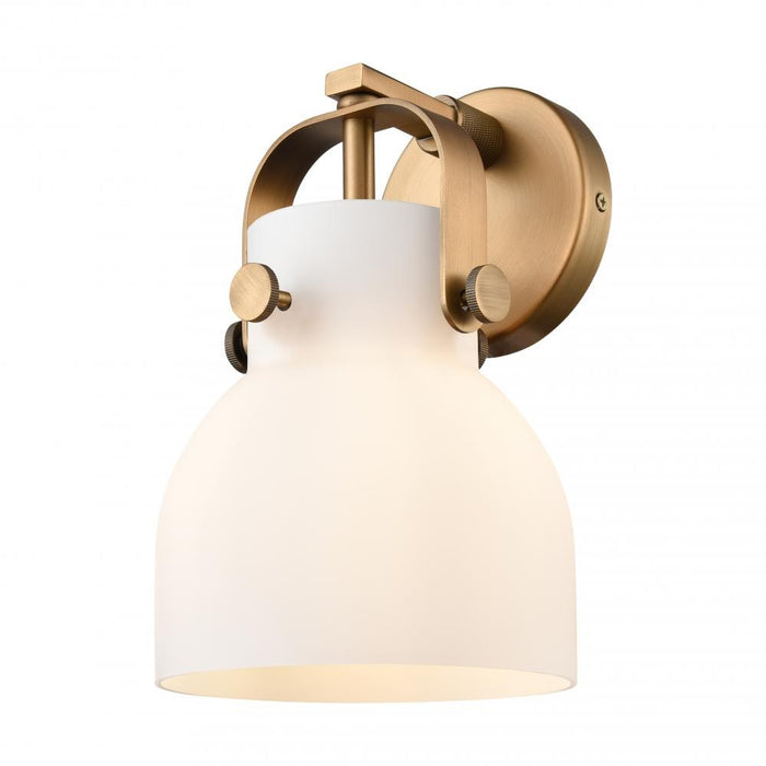 Innovations 423-1W-BB-G412-6WH LED Wall Sconce, Brushed Brass