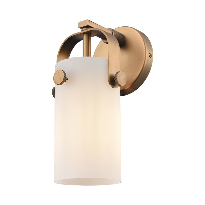 Innovations 423-1W-BB-G423-7WH LED Wall Sconce, Brushed Brass