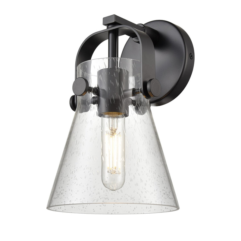 Innovations 423-1W-BK-G411-6SDY LED Wall Sconce, Matte Black
