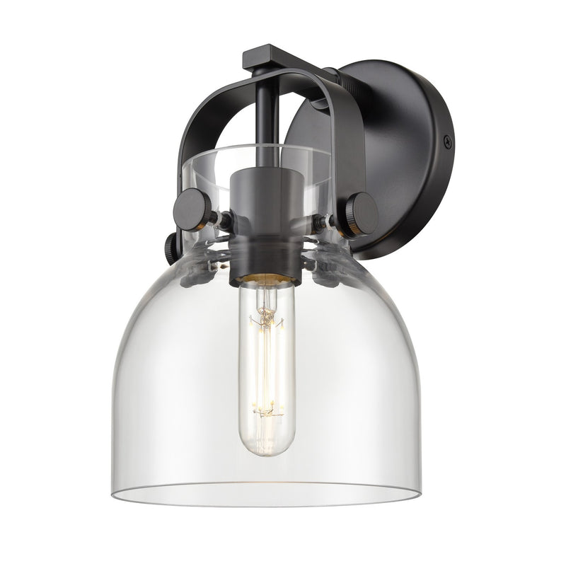 Innovations 423-1W-BK-G412-6CL LED Wall Sconce, Matte Black
