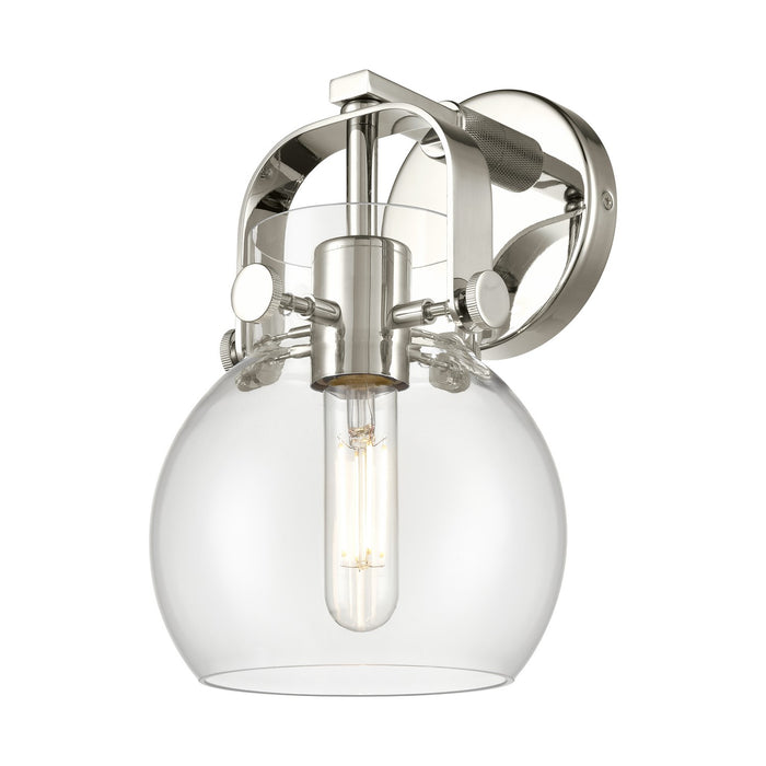 Innovations 423-1W-PN-G410-6CL LED Wall Sconce, Polished Nickel