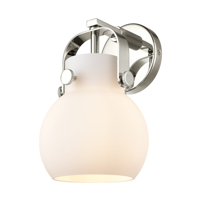 Innovations 423-1W-PN-G410-6WH LED Wall Sconce, Polished Nickel