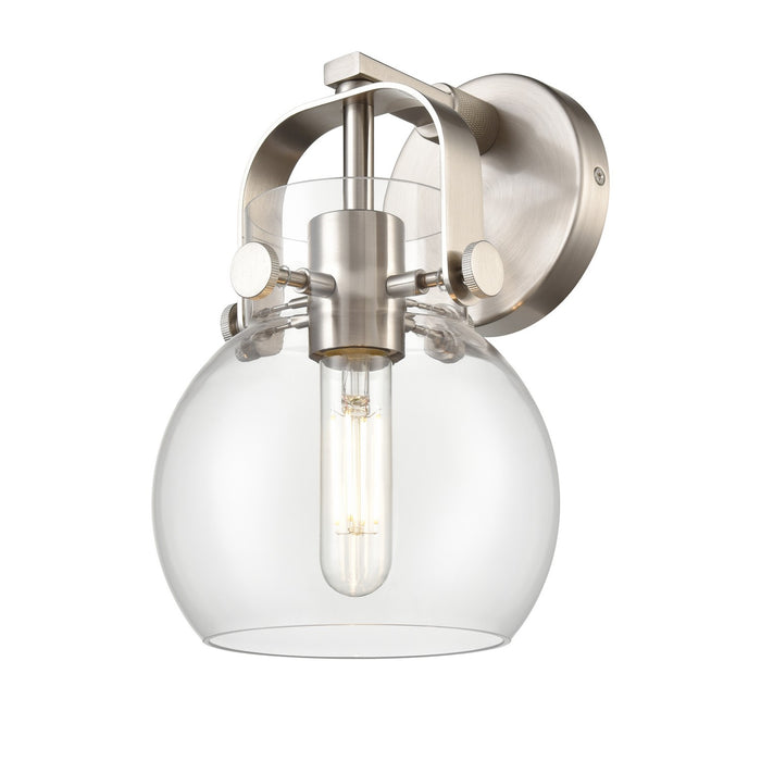 Innovations 423-1W-SN-G410-6CL LED Wall Sconce, Satin Nickel