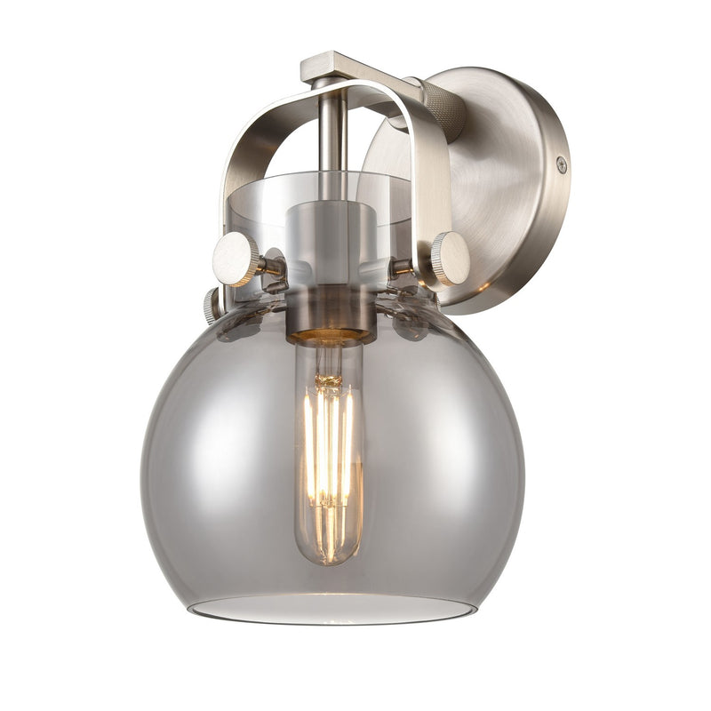 Innovations 423-1W-SN-G410-6SM LED Wall Sconce, Satin Nickel