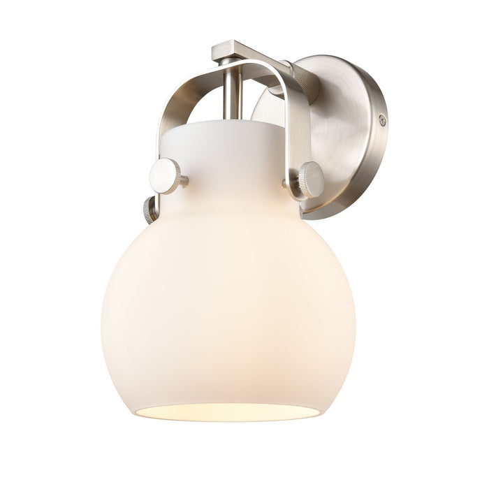 Innovations 423-1W-SN-G410-6WH LED Wall Sconce, Satin Nickel