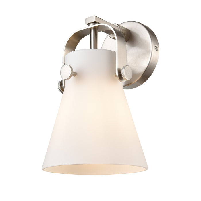 Innovations 423-1W-SN-G411-6WH LED Wall Sconce, Satin Nickel