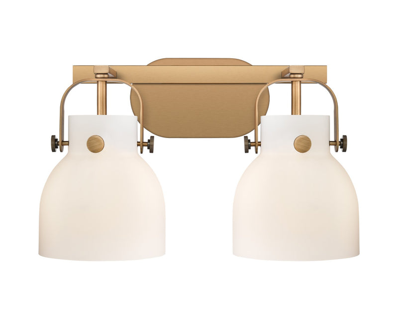 Innovations 423-2W-BB-G412-6WH LED Bath Vanity, Brushed Brass