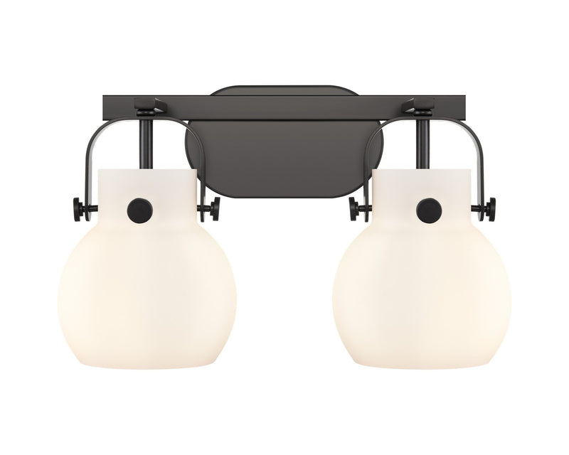 Innovations 423-2W-BK-G410-6WH LED Bath Vanity, Matte Black