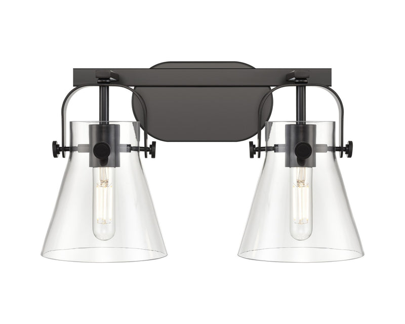 Innovations 423-2W-BK-G411-6CL LED Bath Vanity, Matte Black