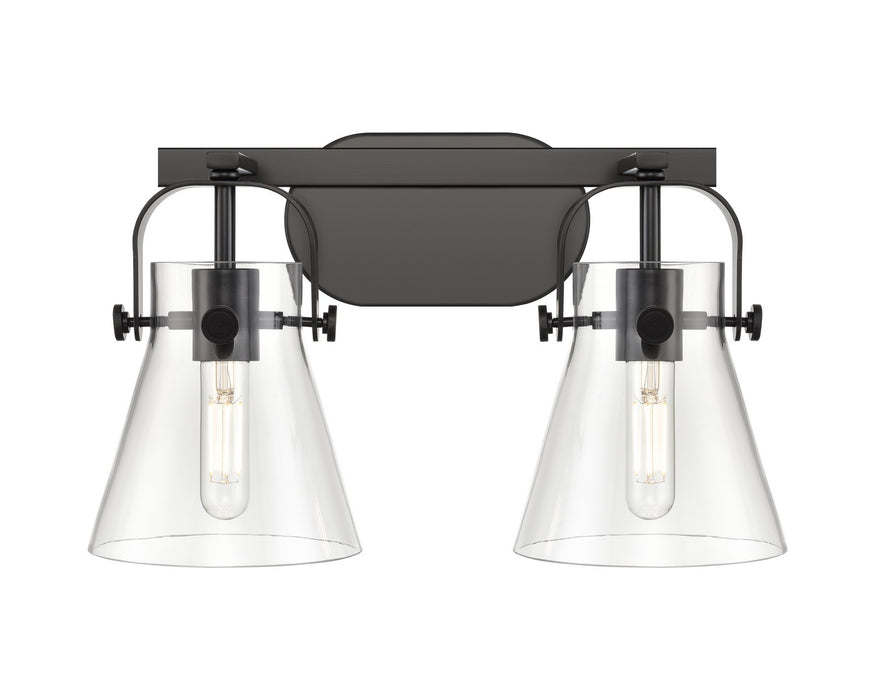 Innovations 423-2W-BK-G411-6CL LED Bath Vanity, Matte Black