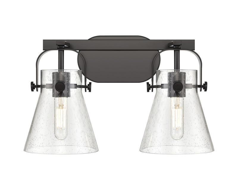 Innovations 423-2W-BK-G411-6SDY LED Bath Vanity, Matte Black