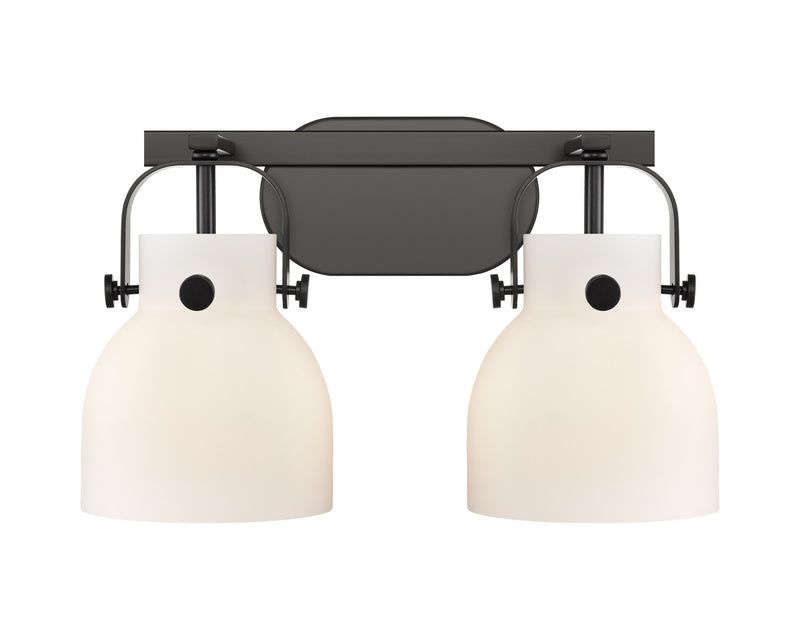 Innovations 423-2W-BK-G412-6WH LED Bath Vanity, Matte Black