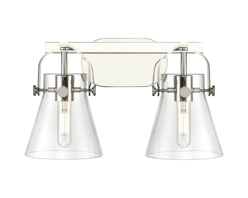 Innovations 423-2W-PN-G411-6CL LED Bath Vanity, Polished Nickel
