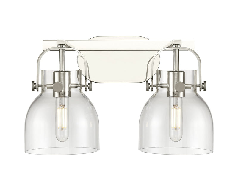 Innovations 423-2W-PN-G412-6CL LED Bath Vanity, Polished Nickel