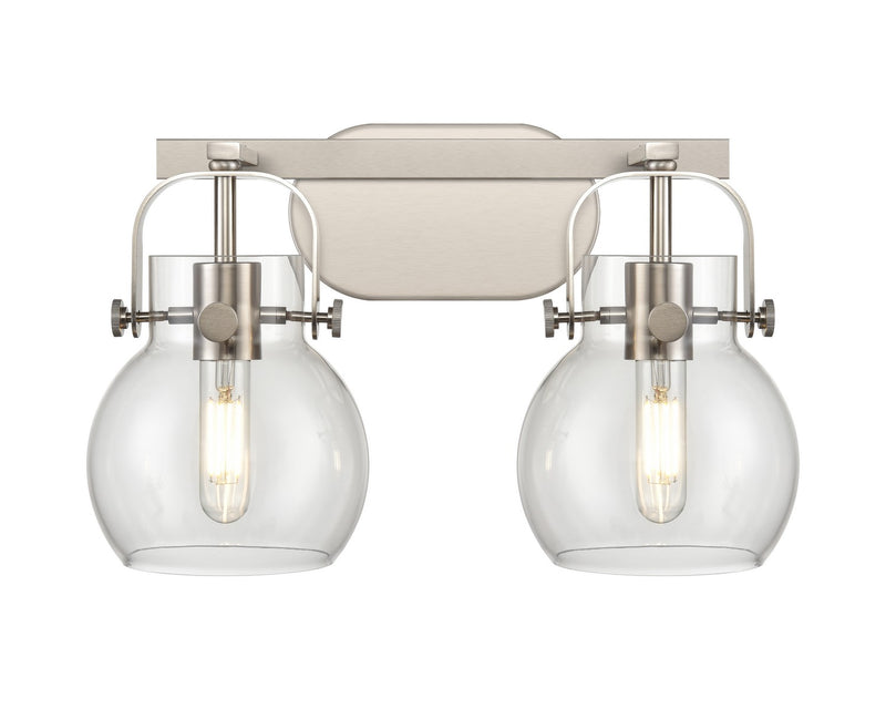 Innovations 423-2W-SN-G410-6CL LED Bath Vanity, Satin Nickel