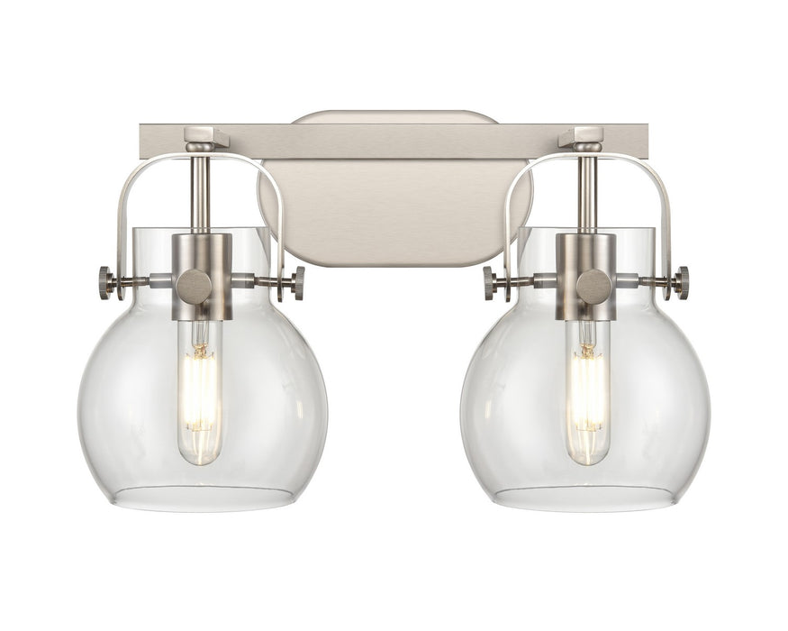 Innovations 423-2W-SN-G410-6CL LED Bath Vanity, Satin Nickel