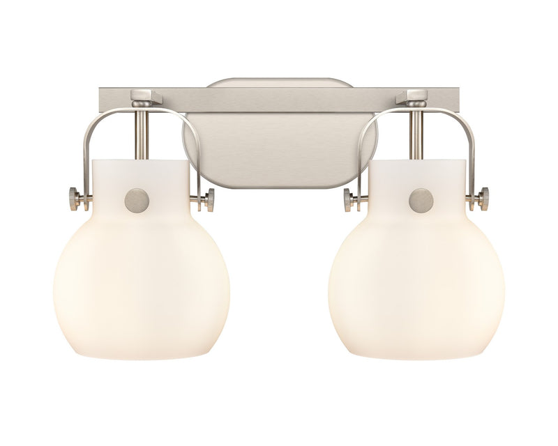 Innovations 423-2W-SN-G410-6WH LED Bath Vanity, Satin Nickel