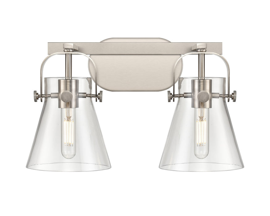 Innovations 423-2W-SN-G411-6CL LED Bath Vanity, Satin Nickel