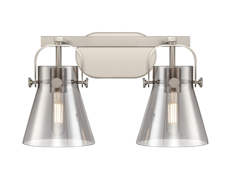 Innovations 423-2W-SN-G411-6SM LED Bath Vanity, Satin Nickel
