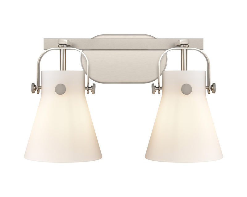 Innovations 423-2W-SN-G411-6WH LED Bath Vanity, Satin Nickel