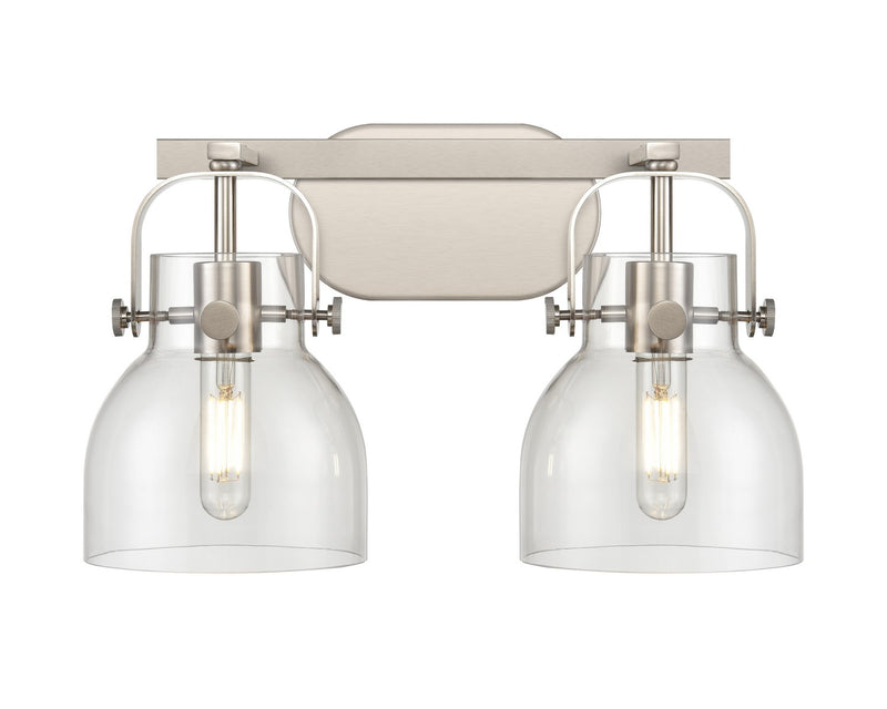 Innovations 423-2W-SN-G412-6CL LED Bath Vanity, Satin Nickel