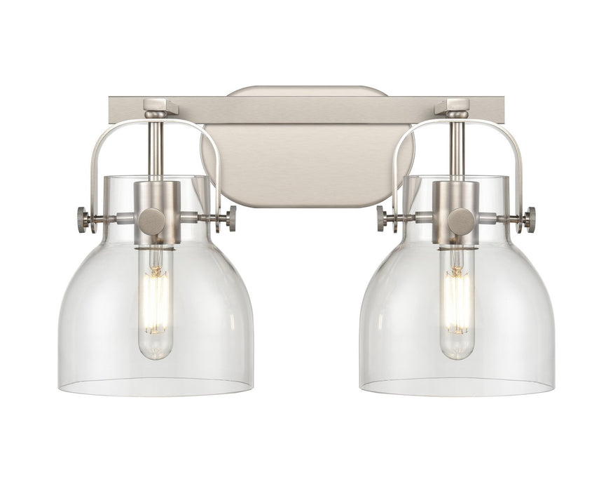 Innovations 423-2W-SN-G412-6CL LED Bath Vanity, Satin Nickel
