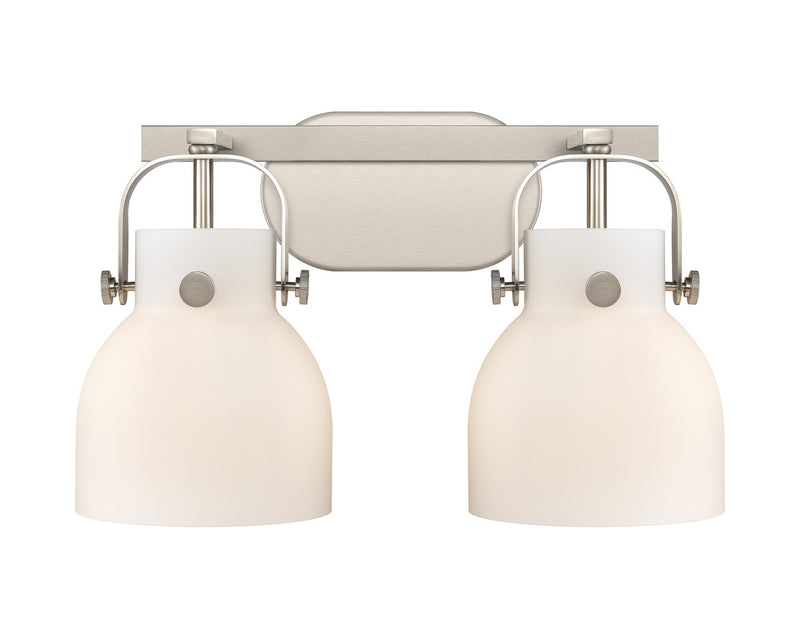 Innovations 423-2W-SN-G412-6WH LED Bath Vanity, Satin Nickel