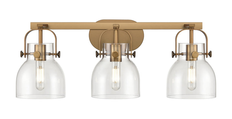Innovations 423-3W-BB-G412-6CL LED Bath Vanity, Brushed Brass