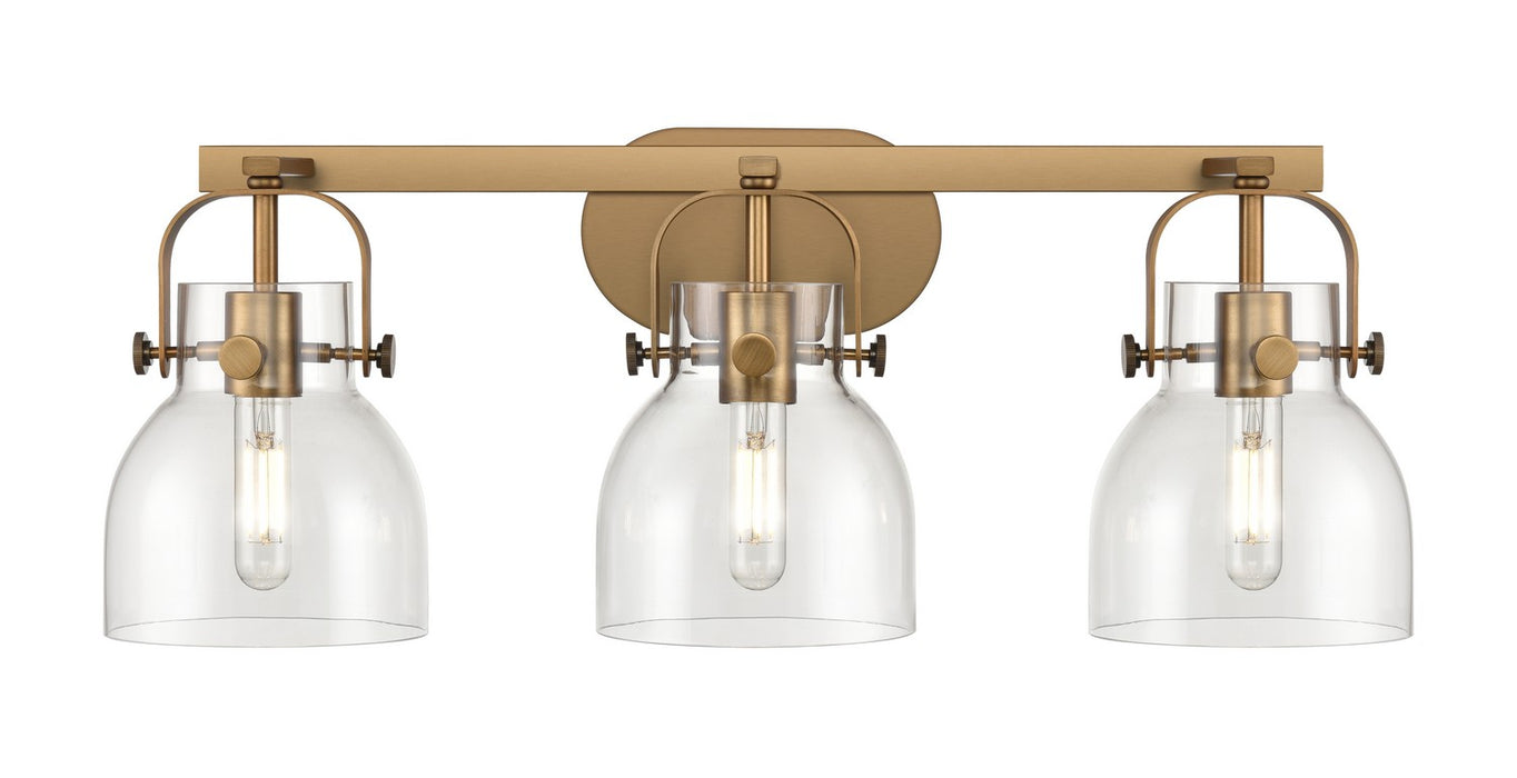 Innovations 423-3W-BB-G412-6CL LED Bath Vanity, Brushed Brass