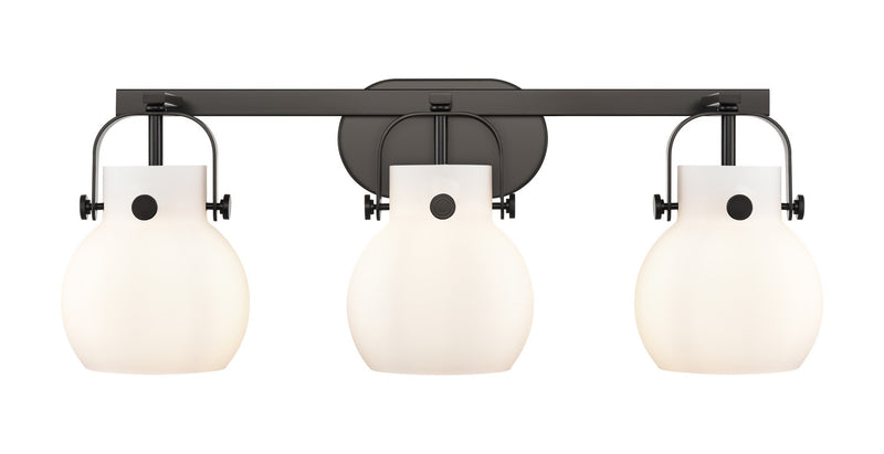 Innovations 423-3W-BK-G410-6WH LED Bath Vanity, Matte Black