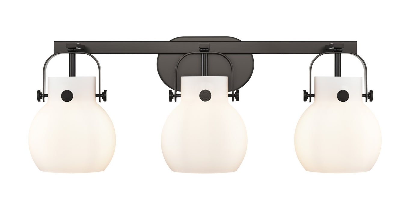 Innovations 423-3W-BK-G410-6WH LED Bath Vanity, Matte Black