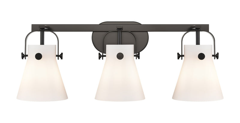 Innovations 423-3W-BK-G411-6WH LED Bath Vanity, Matte Black