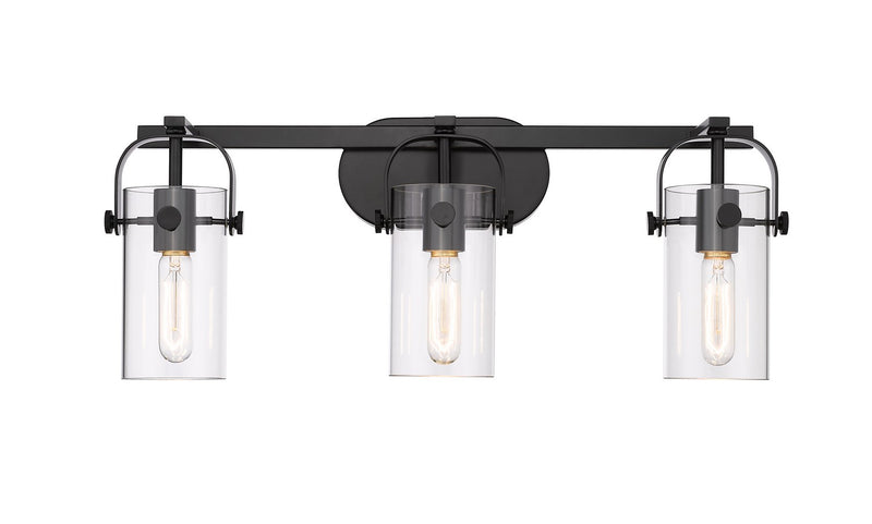 Innovations 423-3W-BK-G423-7CL LED Bath Vanity, Matte Black