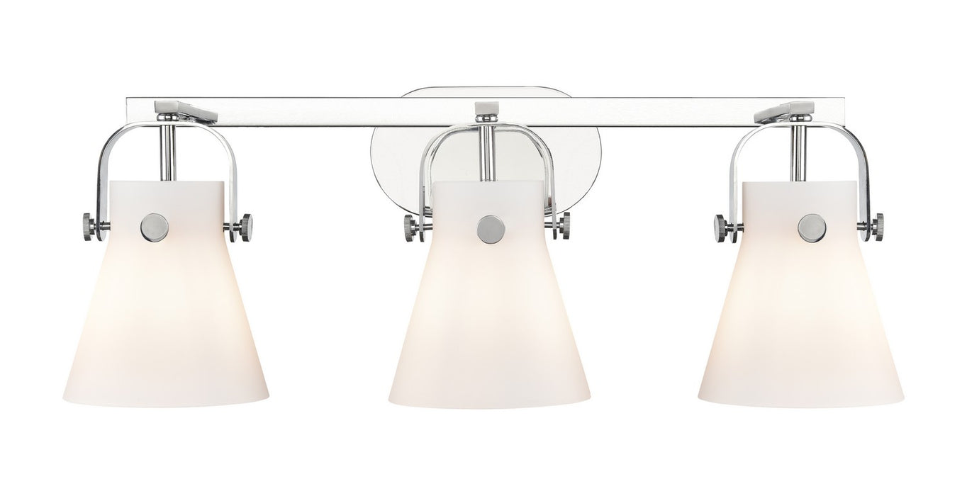 Innovations 423-3W-PC-G411-6WH LED Bath Vanity, Polished Chrome