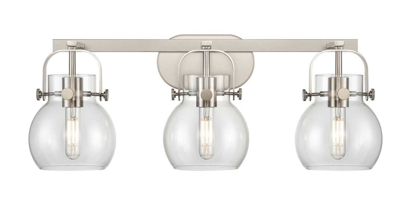 Innovations 423-3W-SN-G410-6CL LED Bath Vanity, Satin Nickel