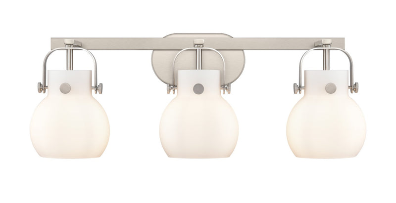 Innovations 423-3W-SN-G410-6WH LED Bath Vanity, Satin Nickel