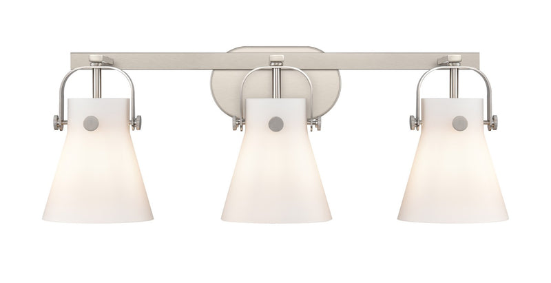 Innovations 423-3W-SN-G411-6WH LED Bath Vanity, Satin Nickel