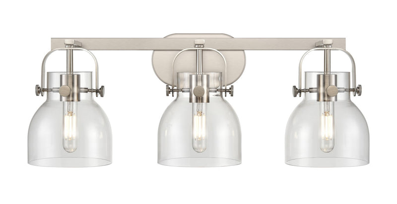 Innovations 423-3W-SN-G412-6CL LED Bath Vanity, Satin Nickel