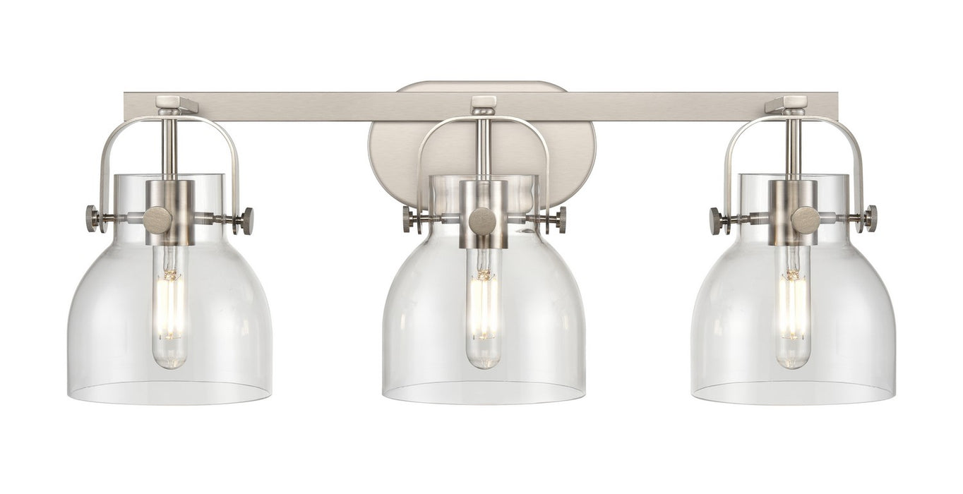 Innovations 423-3W-SN-G412-6CL LED Bath Vanity, Satin Nickel