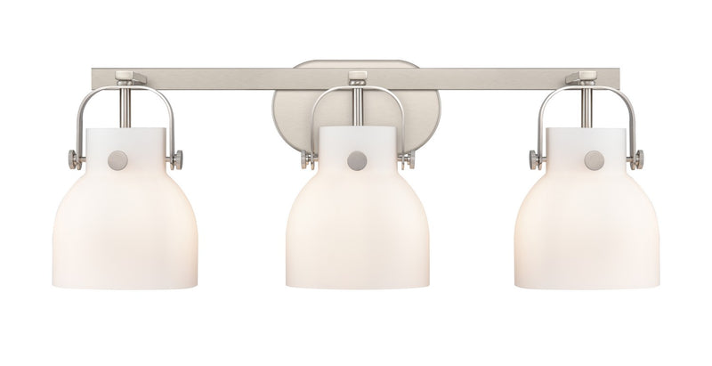 Innovations 423-3W-SN-G412-6WH LED Bath Vanity, Satin Nickel