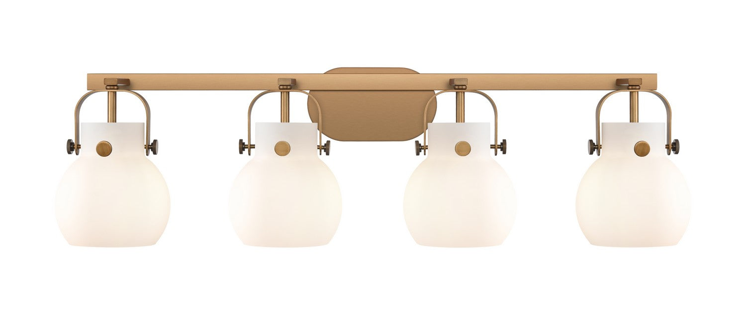 Innovations 423-4W-BB-G410-6WH LED Bath Vanity, Brushed Brass