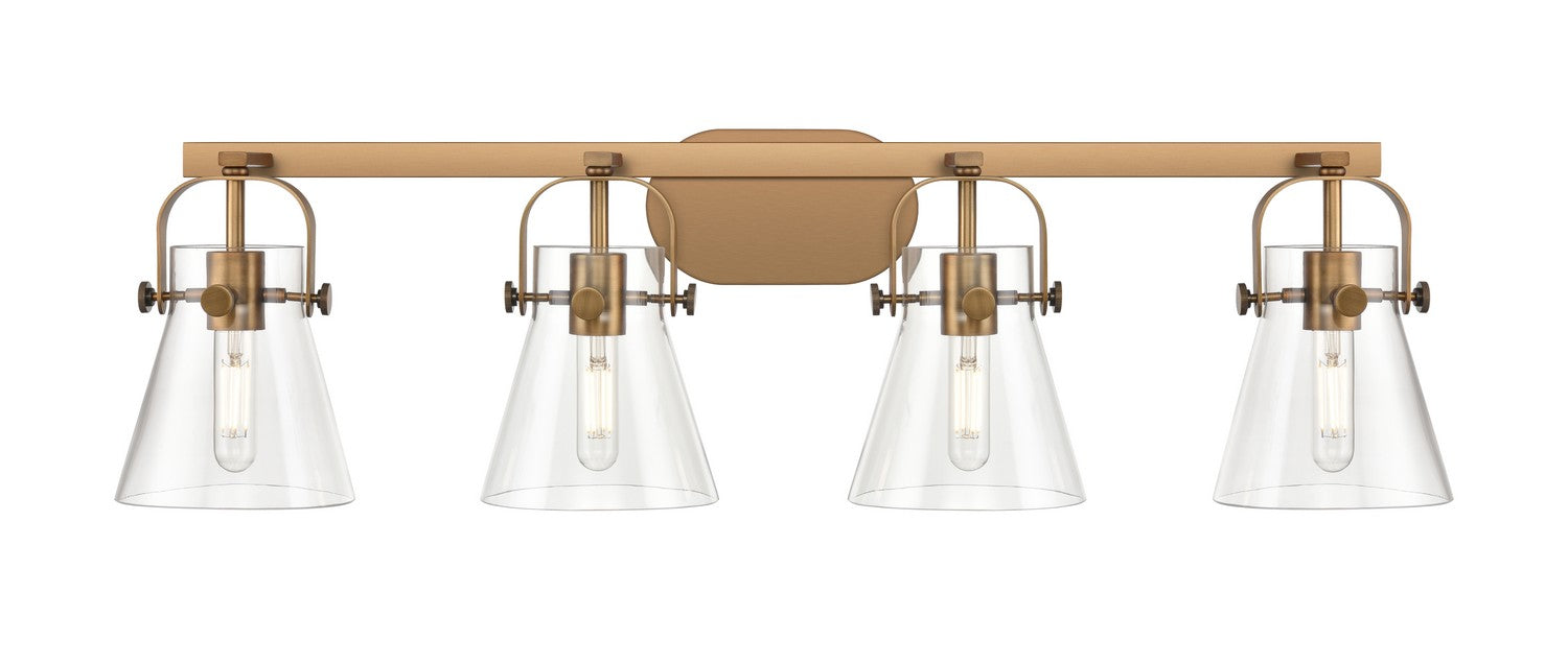 Innovations 423-4W-BB-G411-6CL LED Bath Vanity, Brushed Brass