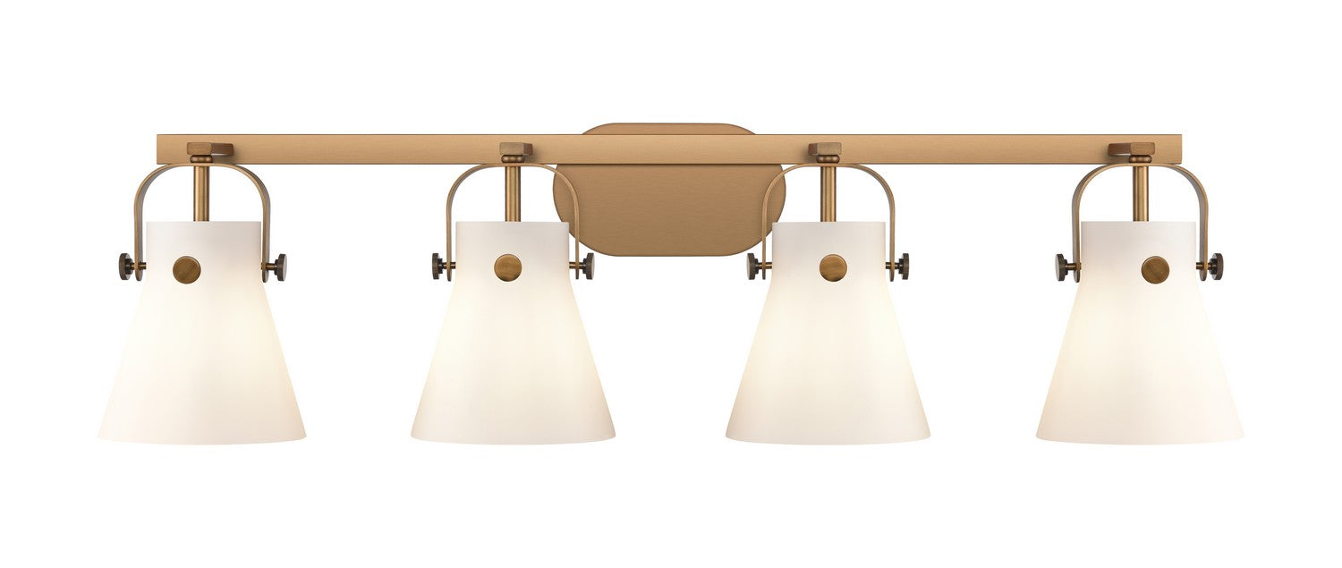 Innovations 423-4W-BB-G411-6WH LED Bath Vanity, Brushed Brass