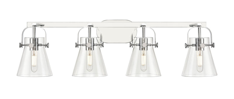 Innovations 423-4W-PC-G411-6CL LED Bath Vanity, Polished Chrome