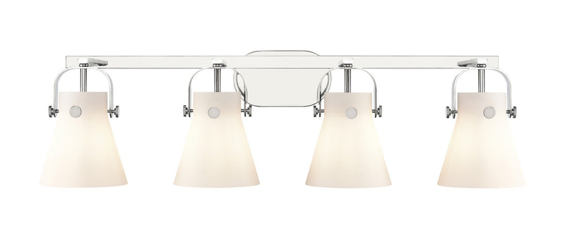 Innovations 423-4W-PC-G411-6WH LED Bath Vanity, Polished Chrome
