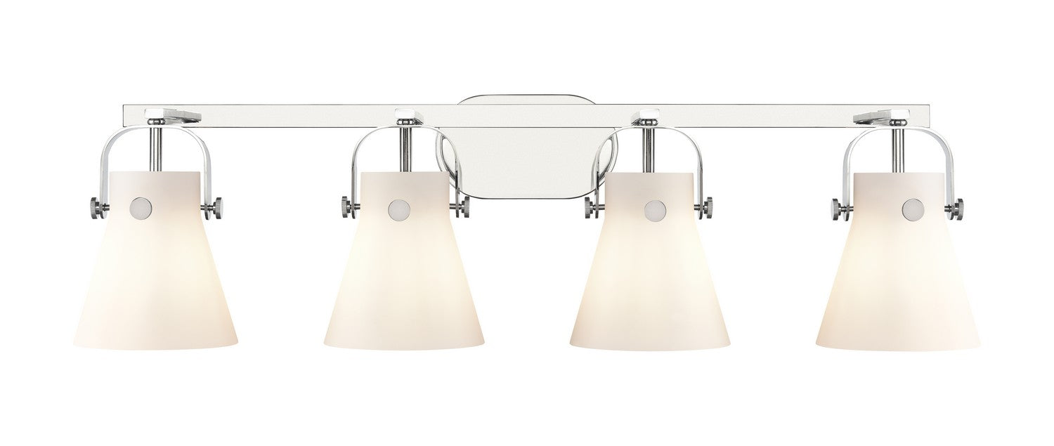 Innovations 423-4W-PC-G411-6WH LED Bath Vanity, Polished Chrome