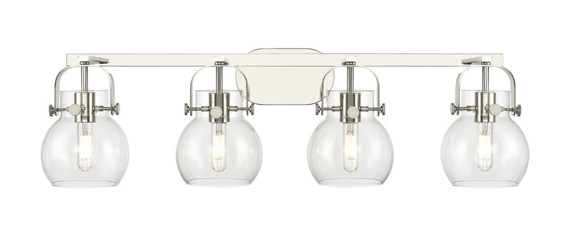 Innovations 423-4W-PN-G410-6CL LED Bath Vanity, Polished Nickel