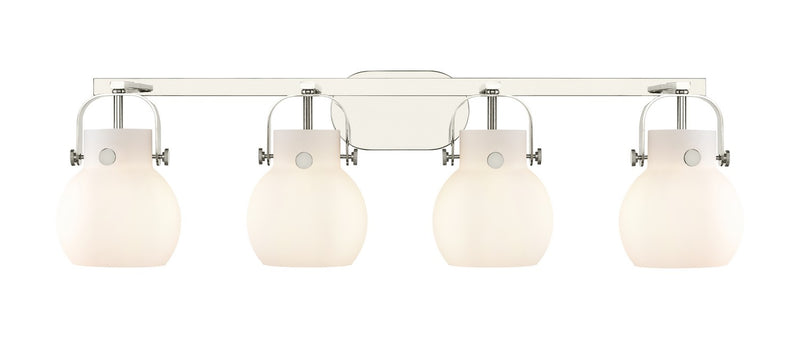 Innovations 423-4W-PN-G410-6WH LED Bath Vanity, Polished Nickel