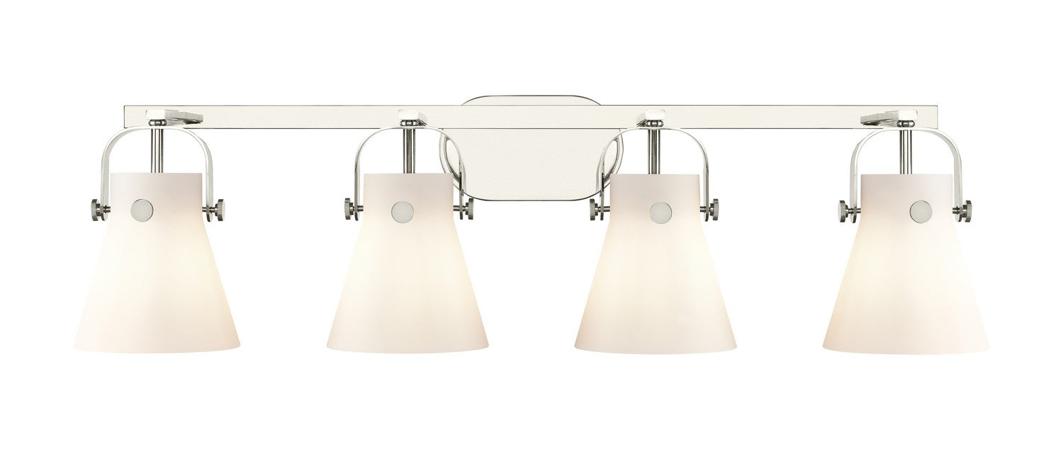 Innovations 423-4W-PN-G411-6WH LED Bath Vanity, Polished Nickel