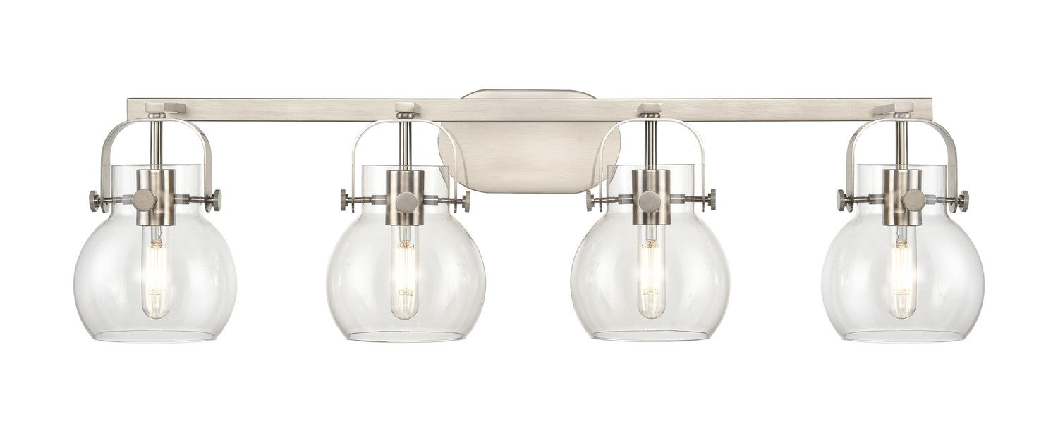Innovations 423-4W-SN-G410-6CL LED Bath Vanity, Satin Nickel